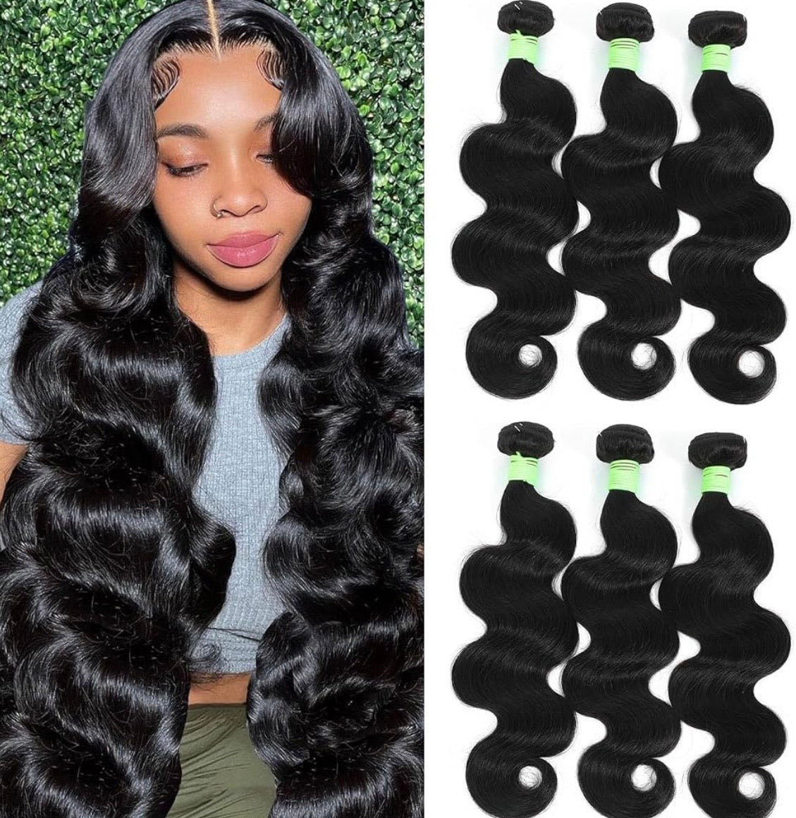 π₯ Virgin Hair Bundle Deal | 3 Bundles | Straight Body Wave Loose Wave Deep Wave Human Hair