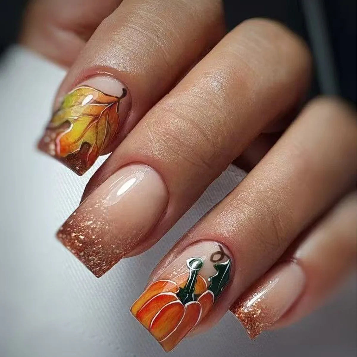 24pcs Y2K girl style Fake Nails Musical Note Star Pattern Long Coffin False Nails Wearable Spicy Girls Ballet Press on Nails