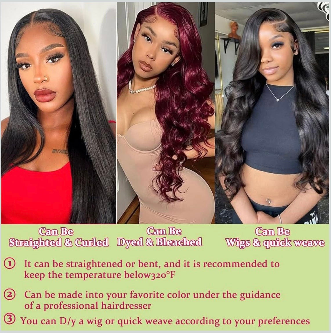 🔥 Virgin Hair Bundle Deal | 3 Bundles  | Straight Body Wave Loose Wave Deep Wave Human Hair