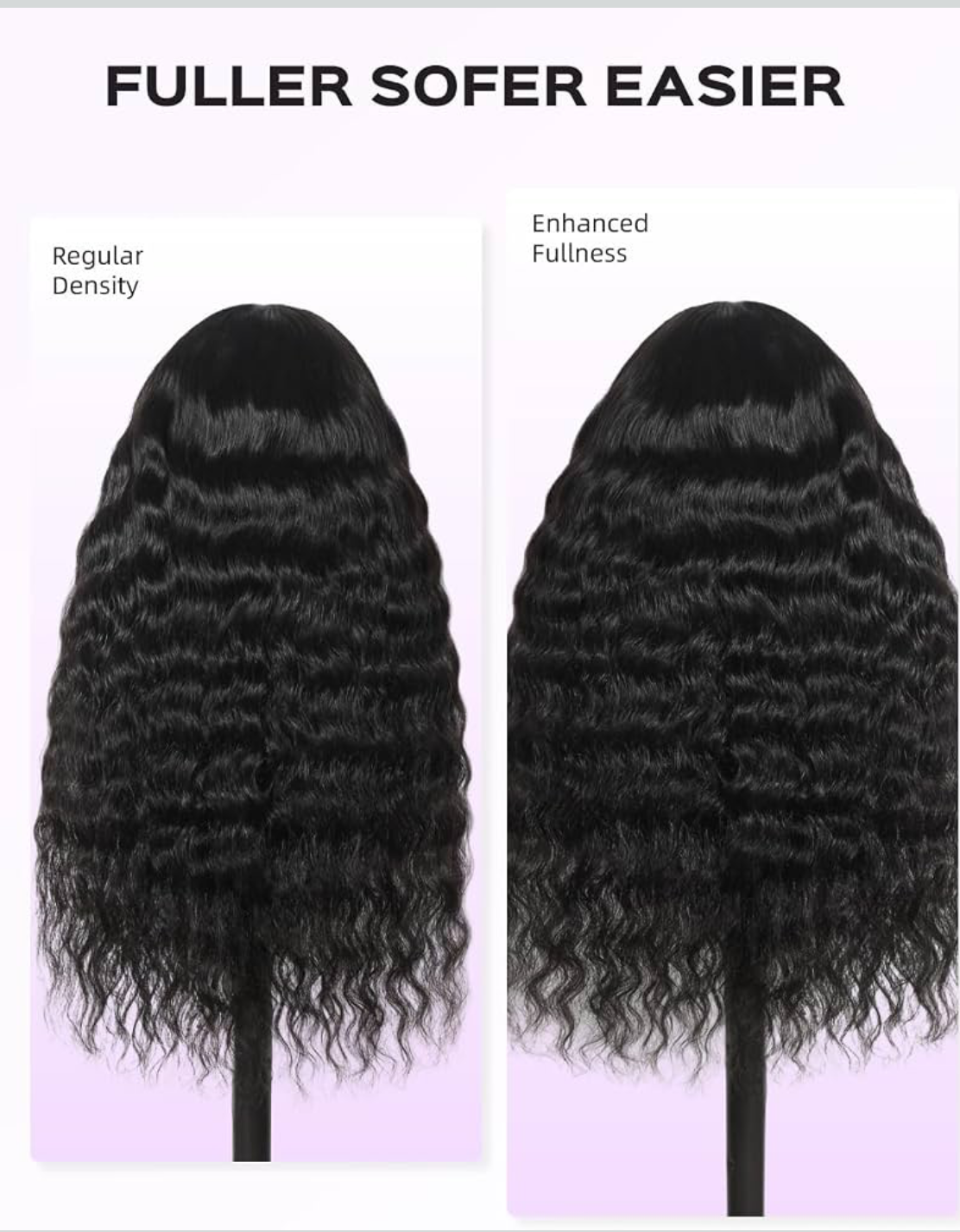 🔥 Loose Wave HD Glueless Wig 5x5 Lace Closure Human Hair | 150% Density | Pre-Plucked | Natural Black