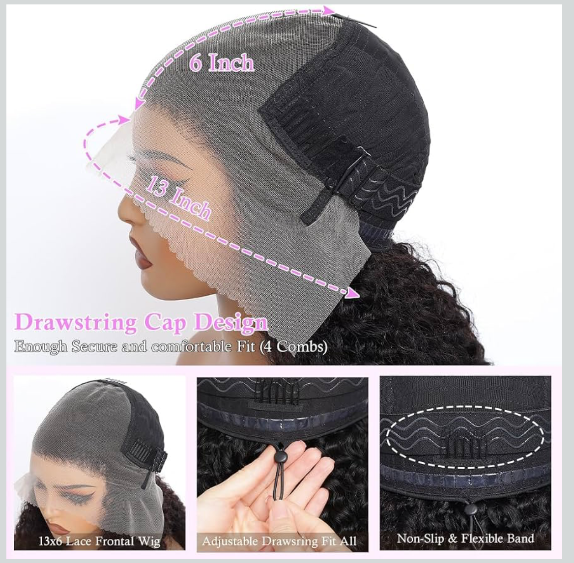 🔥 Kinky Straight HD Glueless Wig 5x5 Lace Closure Human Hair | 150% Density | Pre-Plucked | Natural Black