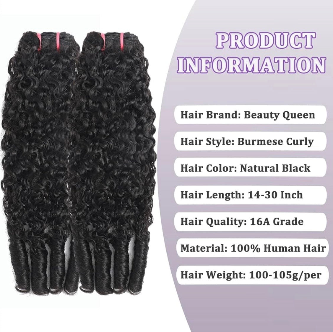 🔥 BEST SELLER Bundle Deal | Burmese Curl Virgin Human Hair Bundles | 3 Bundles