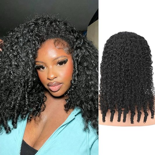 Half Drawstring Burmese Curl Wig 20