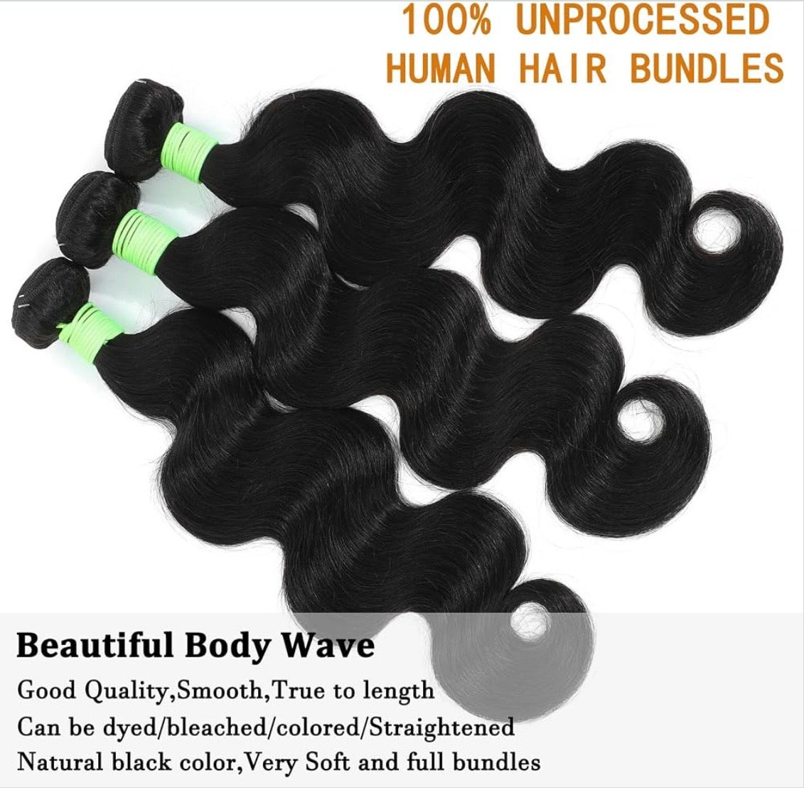 🔥 Virgin Hair Bundle Deal | 3 Bundles  | Straight Body Wave Loose Wave Deep Wave Human Hair