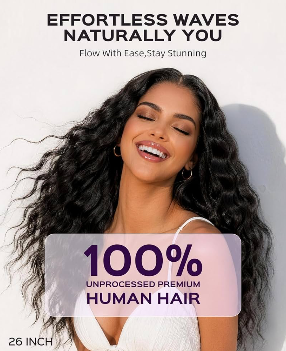 🔥 Loose Wave HD Glueless Wig 5x5 Lace Closure Human Hair | 150% Density | Pre-Plucked | Natural Black