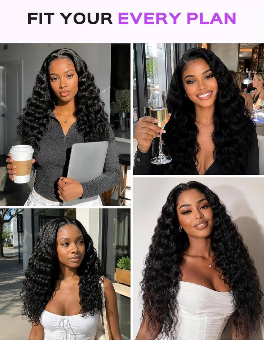 🔥 Loose Wave HD Glueless Wig 5x5 Lace Closure Human Hair | 150% Density | Pre-Plucked | Natural Black