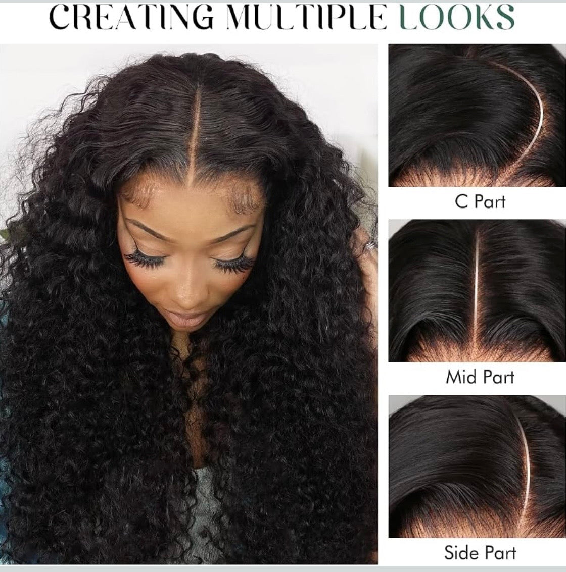 🔥 Water Wave HD Glueless Wig 5x5 Lace Closure Human Hair | 150% Density | Pre-Plucked | Natural Black
