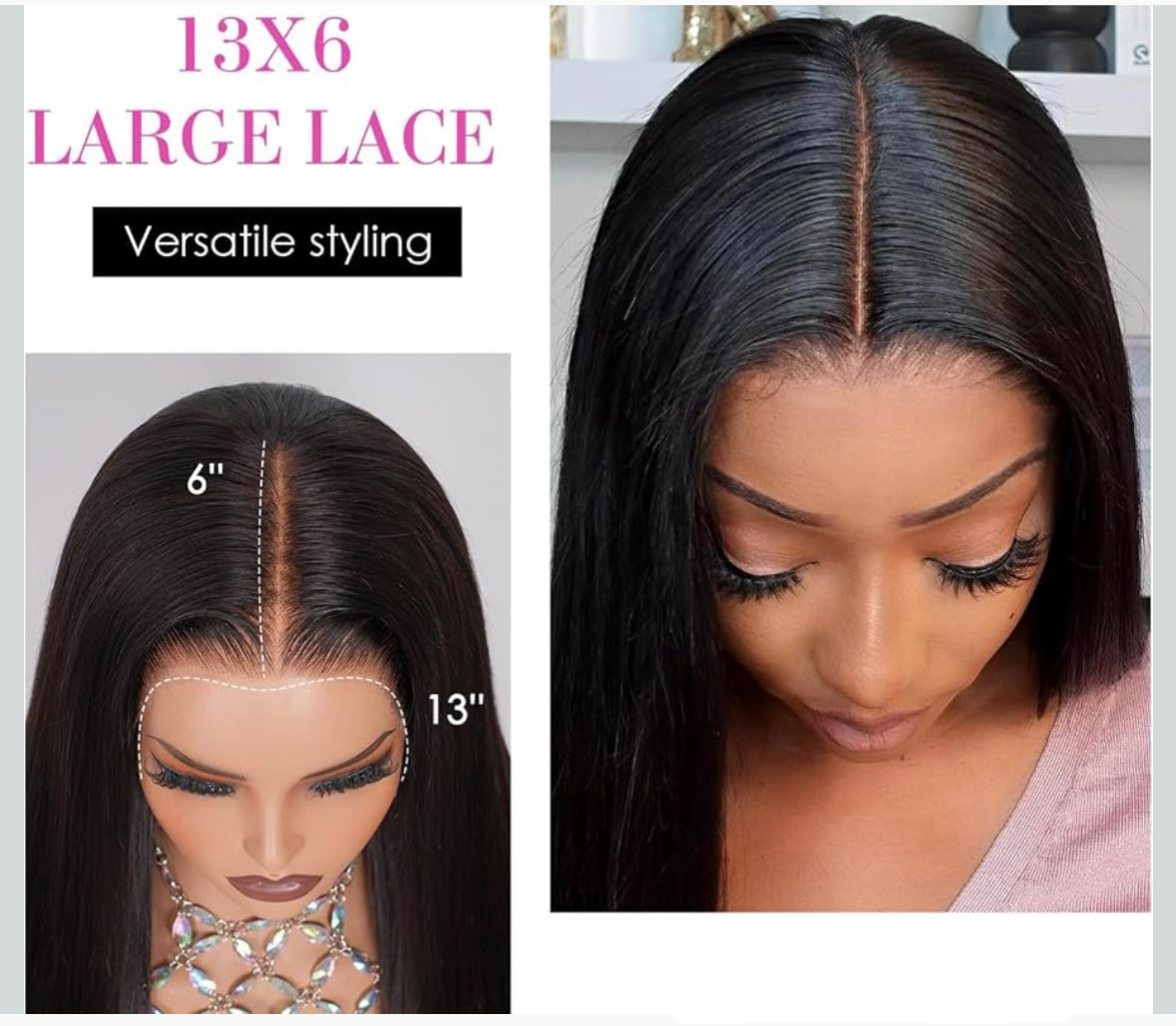 🔥 Straight Wear & Go Wig Human Hair | 5x5 HD Lace | 150% Density | Pre-Plucked | Natural Black