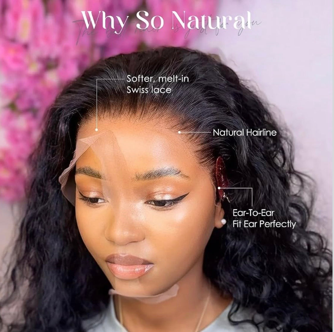 🔥 Water Wave HD Glueless Wig 5x5 Lace Closure Human Hair | 150% Density | Pre-Plucked | Natural Black