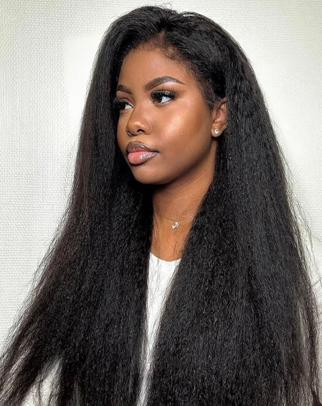 Brazilian Kinky Straight Human Hair Wig 13x4 HD Transparent Lace