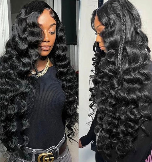 Human Hair Loose Wave Wig 5x5 HD Lace Closure Wig