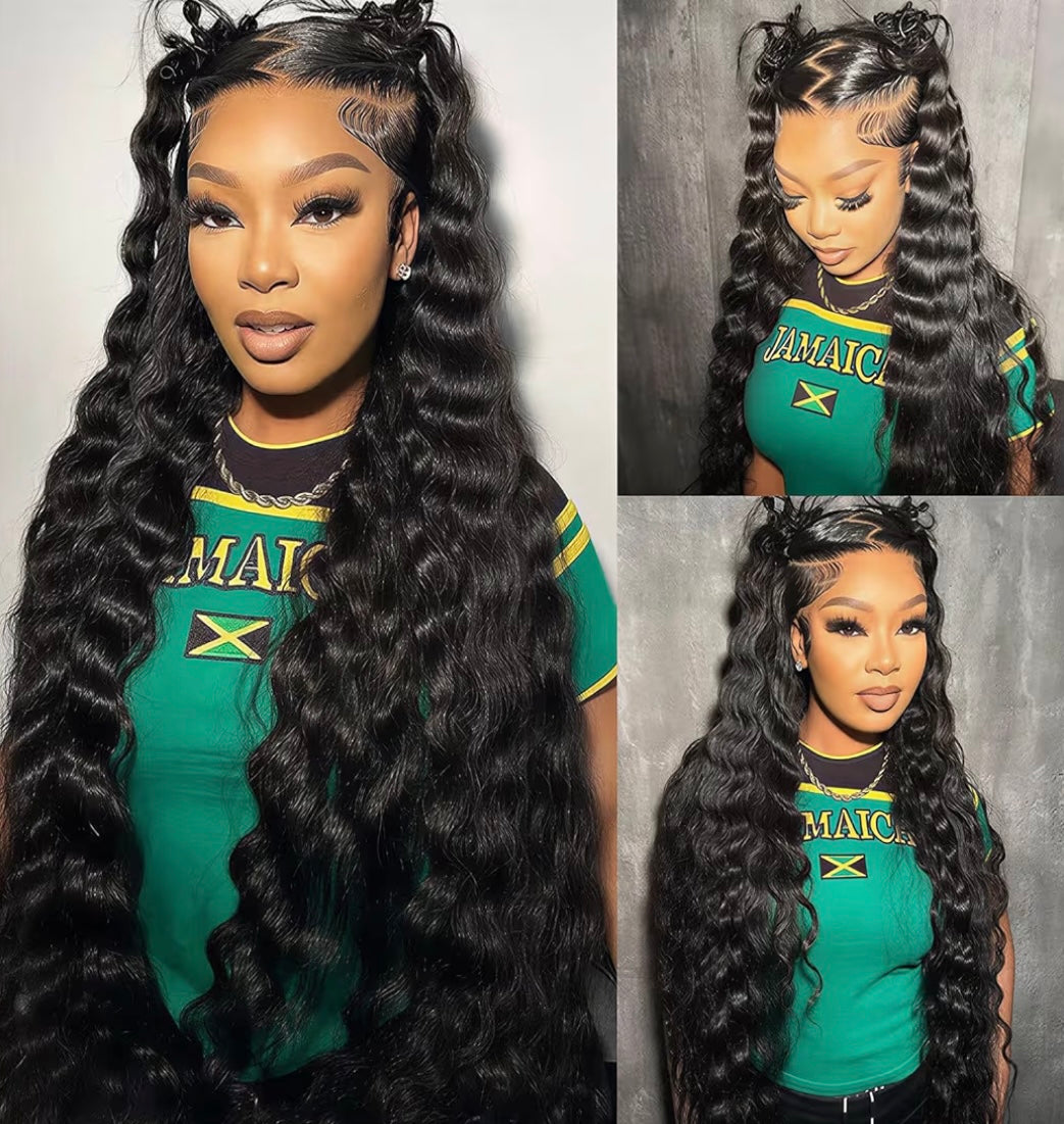 Loose Wave Human Hair Wig 13x4 HD Transparent Lace Wig