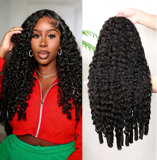 Burmese Curl Human Hair Wig 13x4 HD Transparent Lace Wig