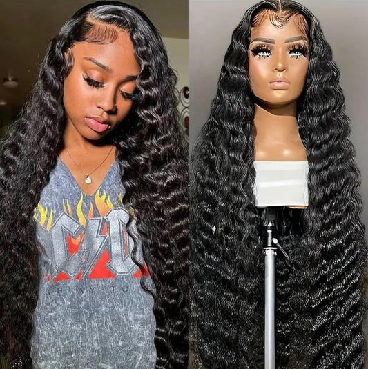 Loose Wave Human Hair Lace Front Wig 13x4 HD Lace Frontal Natural Hairline