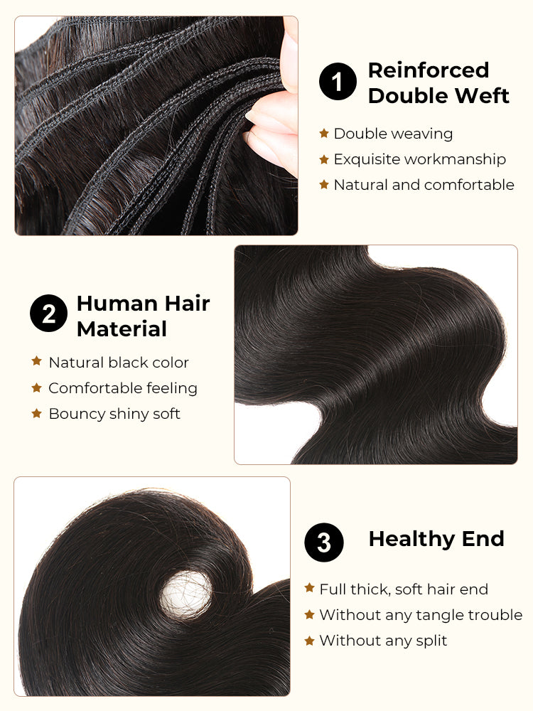 Virgin Body Wave Bundles