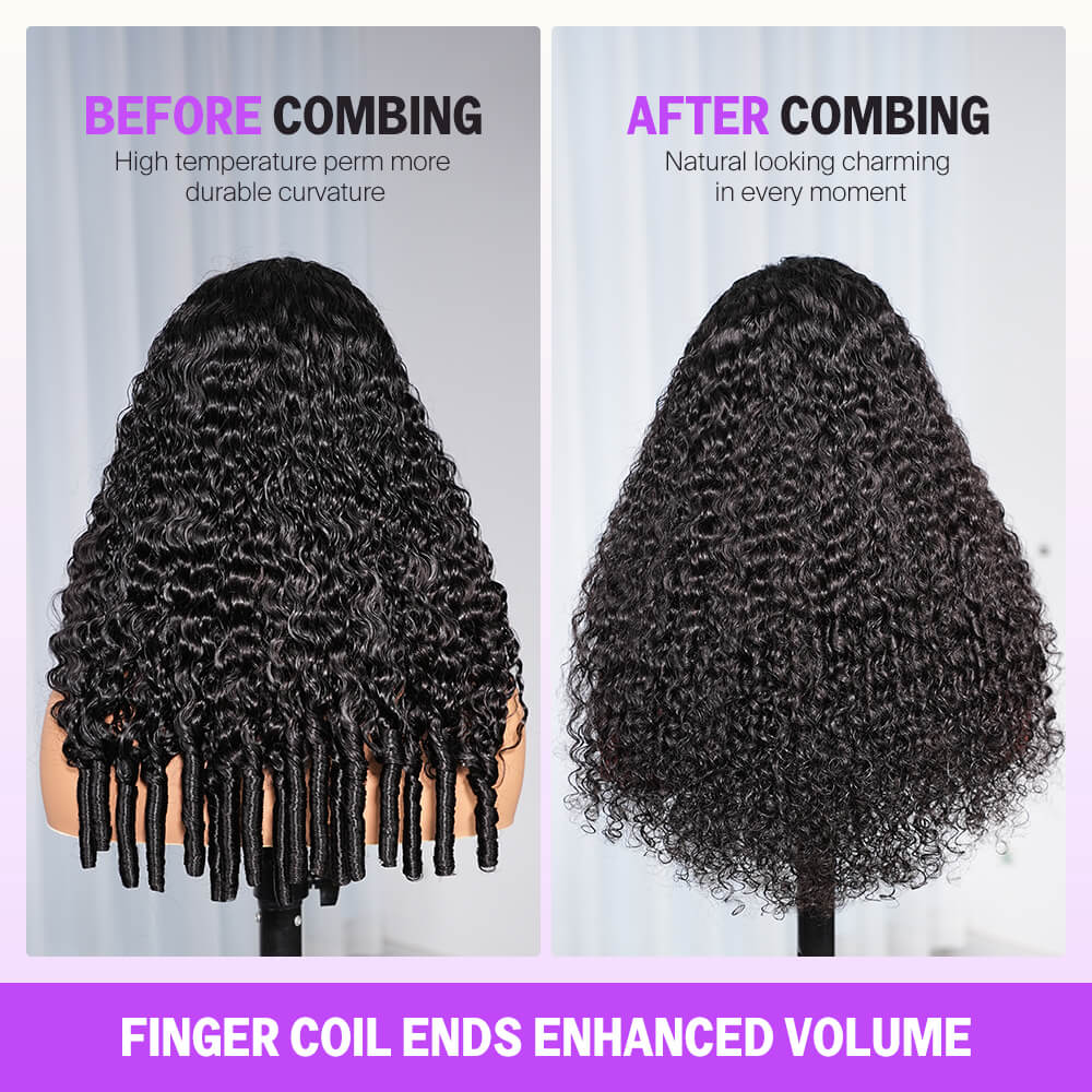 BEST SELLER GLUELESS WIG 20” Burmese Curl HD Wig Ready To Wear