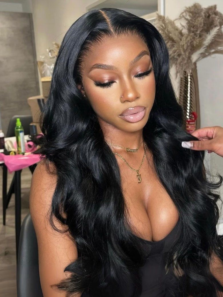 Body Wave Human Hair Lace Front Wig 13x4 HD Lace Frontal Wig Natural Hairline