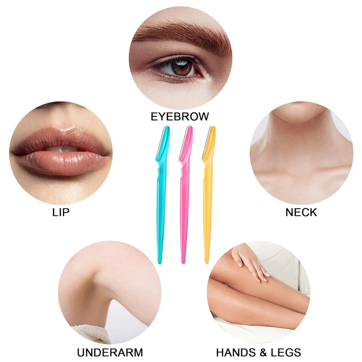 Wholesale 5/10/30/40pcs  Razor for Trimmer and Women Eyebrow and Men Shaver with Hair Razor and Face  Protective Cover,Safe rap