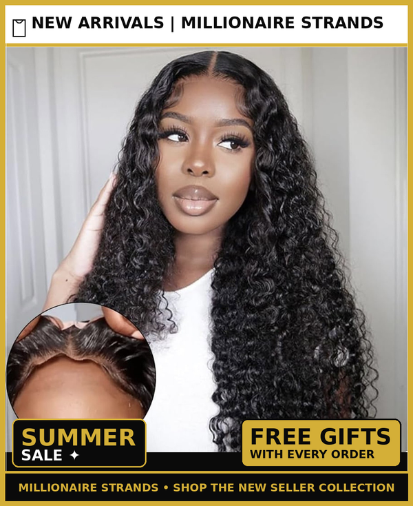 Human Hair Lace Front Wig Deep Wave 5x6 &amp; 13x6 HD Transparent Lace Frontal Wig for Women 180% Density