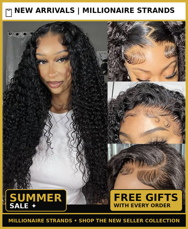 5x6 &amp; 13x6 HD Lace Front Loose Wave Human Hair Wig Natural Black